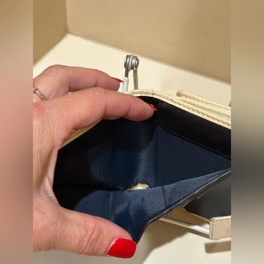 Christian Dior Blue Trotter 2 PVC Canvas And Leather Bifold Wallet